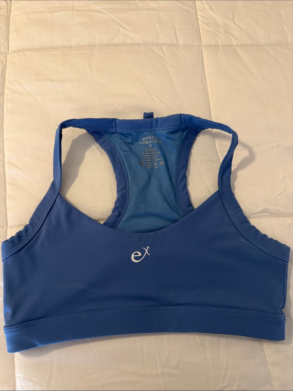 Blue Racerback Sports Bra